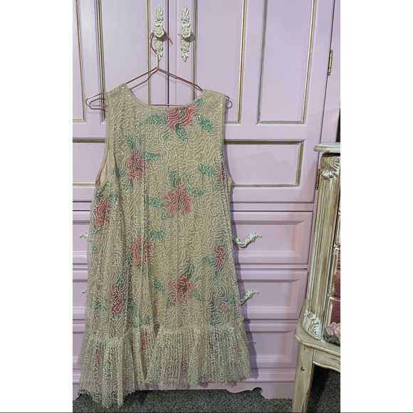 Anthropologie Sequined Tulle Mini Dress - Size XLP - NWT - Picture 6 of 15